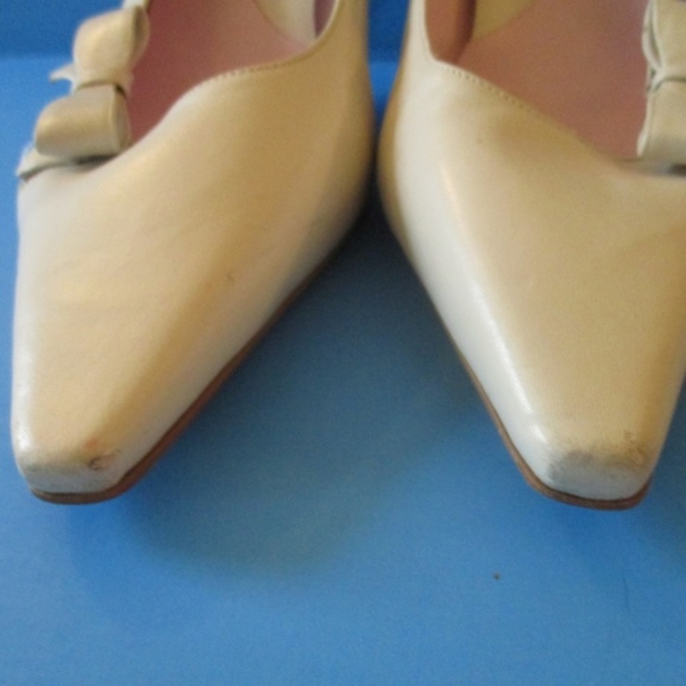 Gianni Bini Cream Mod Squared Pointed Toe Pumps - image 3